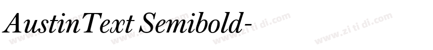 AustinText Semibold字体转换
